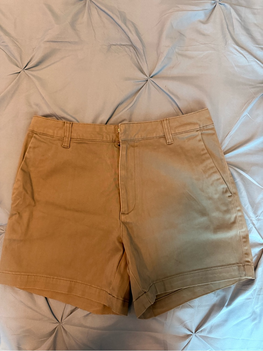 Banana Republic Women's Tan High-Rise Bermuda Shorts